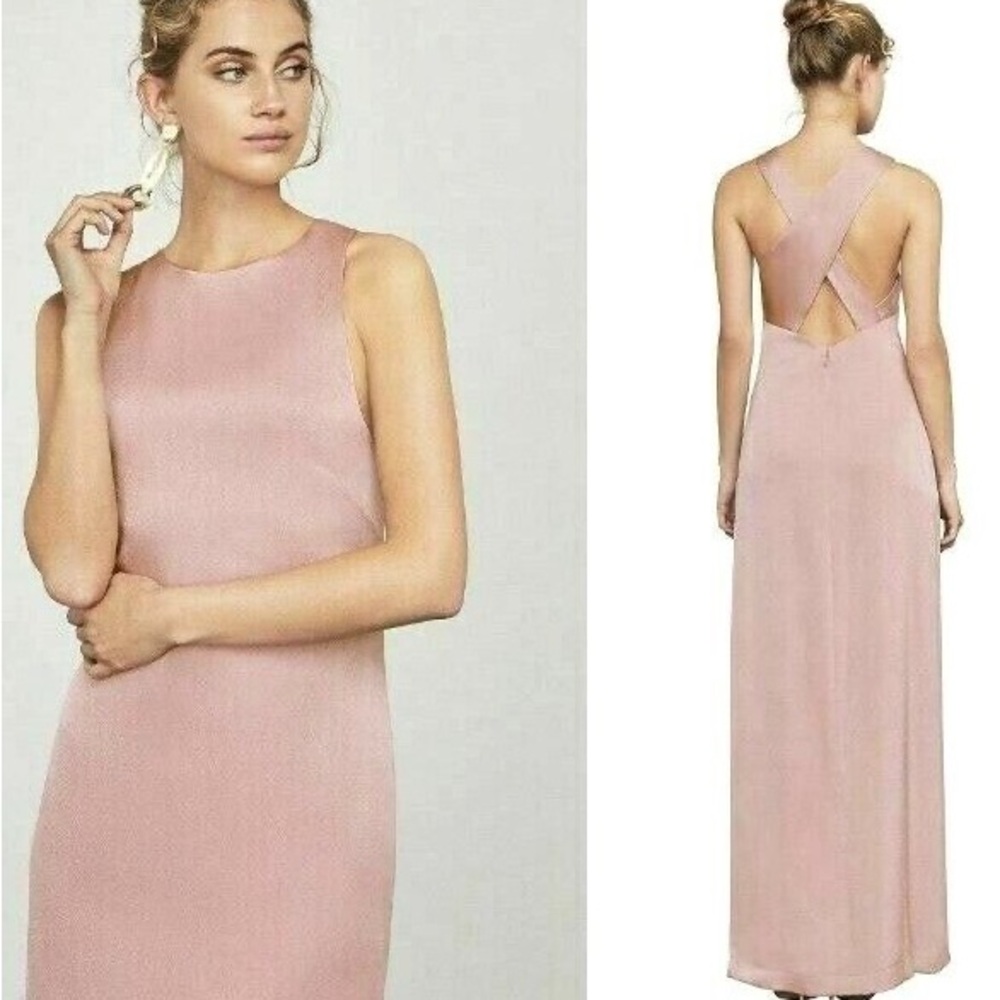 BCBG MAX AZRIA MARGITA CRISSCROSS-BACK GOWN VPX66N20